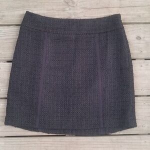 Ann Taylor Loft black Tweed skirt
